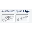 Renault Express (2020.11-től) első ablaktörlő lapát készlet, méretpontos, gyári csatlakozós, Oximo WK450600