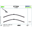 BMW i3 electric és hybrid 2013.11-től első ablaktörlő lapát készlet, méretpontos, gyári csatlakozós SWF119345 / Valeo577994