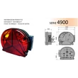 RADEX 4900 utánfutó, pótkocsi lámpa komplett bal oldali 4900-10