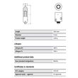 12V HY21W  sárga izzó, BAW9s foglalat, Osram 64137ULT