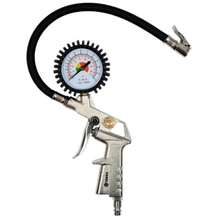 Légnyomásmérő, kompresszorra csatlakoztatható kerékfújó pisztoly nyomásmérővel Vorel by Toya 81650