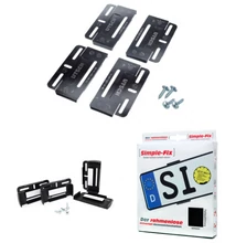 UTSCH Simple-Fix keret nélküli prémium rendszámtábla tartó pár, kettő rendszámhoz[!] 583199  