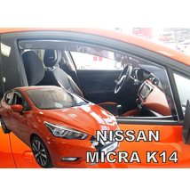 Nissan Micra 2017-től (K14) 5 ajtós első légterelő, szélterelő 2 db-os készlet, 24296