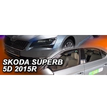 SKODA SUPERB III 5 ajtós, Liftback 2015-től első+hátsó légterelő, szélterelő készlet, 4 db-os 28346