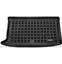 HYUNDAI I20 2014 - től méretpontos felső gumi csomagtértálca fekete színben, Premium, Comfort felszereltséggel a mélyíthető padló felső részére, 230635