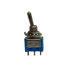 Kétállású mikrokapcsoló 250 V / 3 A, furatátmérő 6 mm, 164001 (1 db) [28]