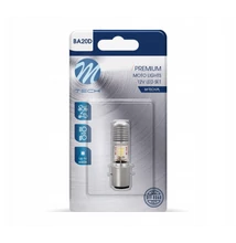 M-TECH LED BA20d  S2 12x3030SMD 10-80V AC/DC hideg fehér FÉNNYEL LB552W-01B (1 DB)