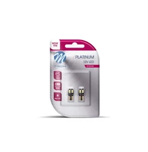 M-TECH Platinum W5W T10 meleg fehér színű izzó helyettesítő LED CANBUS SMD 6000K (1 pár) LB806WW