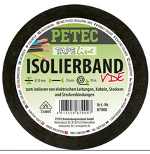 PETEC ISOLIERBAND Szigetelőszalag 10 m x 15 mm x 0,15 mm tekercs 87000 (1 db) PETEC ISOLIERBAND Szigetelőszalag 10 m x 15 mm x 0,15 mm tekercs 87000 (1 db)