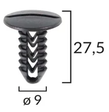 Fiat burkolat-rögzítő patent, bolha, kárpitcsipesz több típushoz ROMIX 10050/180011 (1 db) [25]