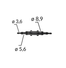 Univerzális vágható csőtoldó, csatlakozó, bővítő, szűkítő háromféle átmérővel C60659 (1 db) [9]