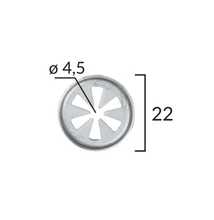 AUDI, FORD, SEAT, SKODA, VW rögzítő lemez, fém patent több típushoz C70153/13-40025.5 (1 db) [29]