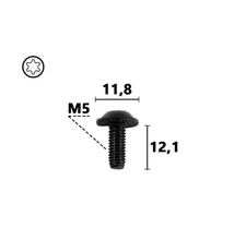 Audi, Cupra, Seat, Skoda, VW műszerfal és kárpit M5 menetes csavar Torx kulcsos több típushoz C70809 (1 db) [25]
