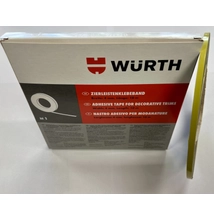 Würth kétoldalas díszléc ragasztó keskeny, vékony szalag prémium minőségben, 4 mm x 10 méter (08949104)
