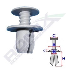 VW Bora, Caddy, Golf, Jetta, LT, T4, T5, Vento rögzítő patent  OE 701867299E, C10028