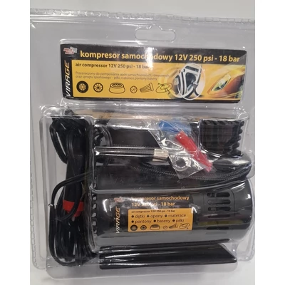 AUTÓKOMPRESSZOR  PUMPA 12V 250 PSI - 18BAR / VIRAGE AMT93-015