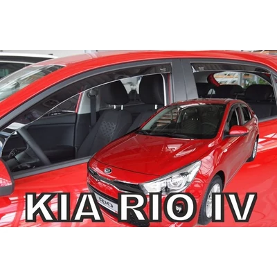 Kia Rio 5 ajtós első+hátsó légterelő/szélterelő 2017-től, 4 db-os készlet 20175