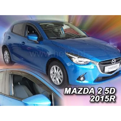 Mazda 2 első légterelő, szélterelő készlet 5 ajtós típusokhoz, 2014-től, 2 db-os készlet 23165