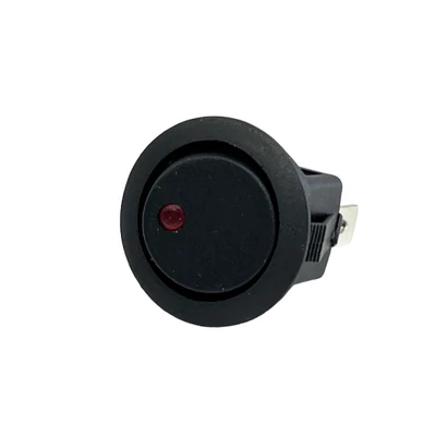 LED-es billenő kapcsoló 12 V / 16 A piros fénnyel 164014 (1 db) [28]
