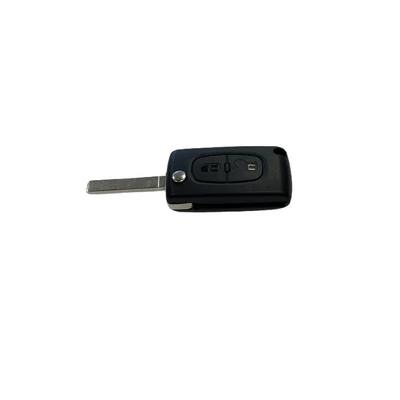 Citroen, Peugeot kulcsház, bicskakulcs ház, két nyomógombos több típushoz 004CT003