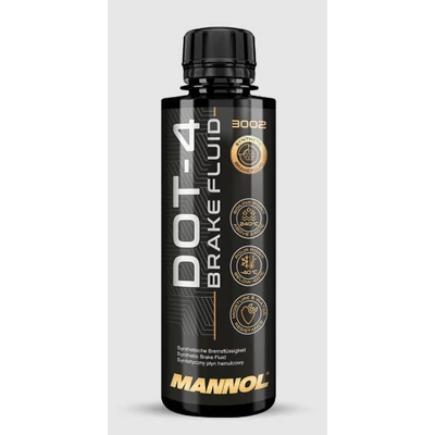 Mannol 3002 fékfolyadék, fékolaj DOT4 (250 ml)