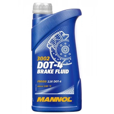 Mannol 3002 fékfolyadék, fékolaj DOT4 (910 gramm)