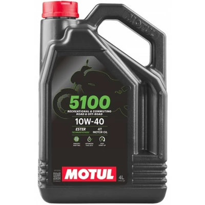 MOTUL 5100 4T 10W40 ESTER MA2 MOTORKERÉKPÁR MOTOROLAJ FÉLSZINTETIKUS 4 liter