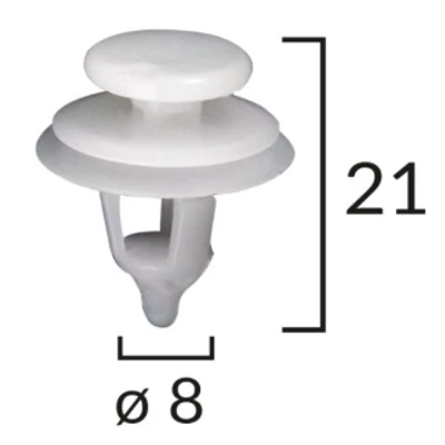Citroen, Peugeot ajtókárpit és díszléc rögzítő patent több típushoz OE 699050 / 11261 (1 db)