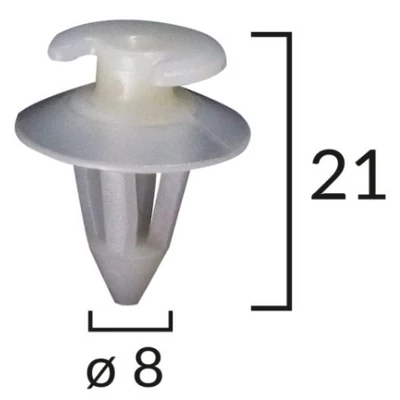 Audi, BMW, Seat, VW rögzítő patent OE 51541885961, 823 867 299, 11453 (1 db)