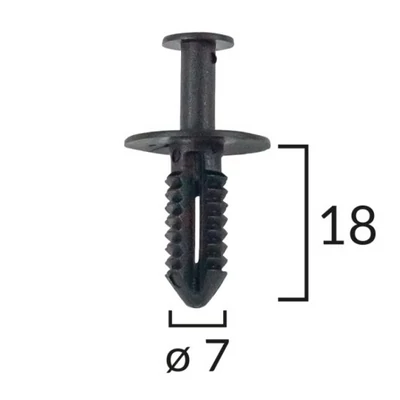 Mercedes rögzítő patent W203, 210, 211 típusokhoz, lökhárító, kerékív C60425 (1 db) [31]