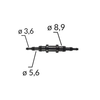 Univerzális vágható csőtoldó, csatlakozó, bővítő, szűkítő háromféle átmérővel C60659 (1 db) [9]