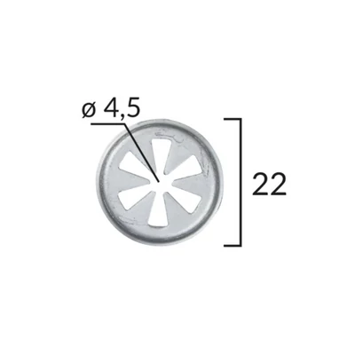AUDI, FORD, SEAT, SKODA, VW rögzítő lemez, fém patent több típushoz C70153/13-40025.5 (1 db) [29]