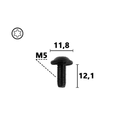 Audi, Cupra, Seat, Skoda, VW műszerfal és kárpit M5 menetes csavar Torx kulcsos több típushoz C70809 (1 db) [25]