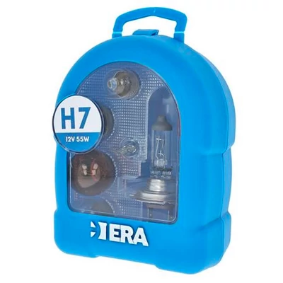 Izzókészlet ERA SPAREKIT 12V H7 fényszóróizzóval, segédizzókkal 12 db-os E027KT